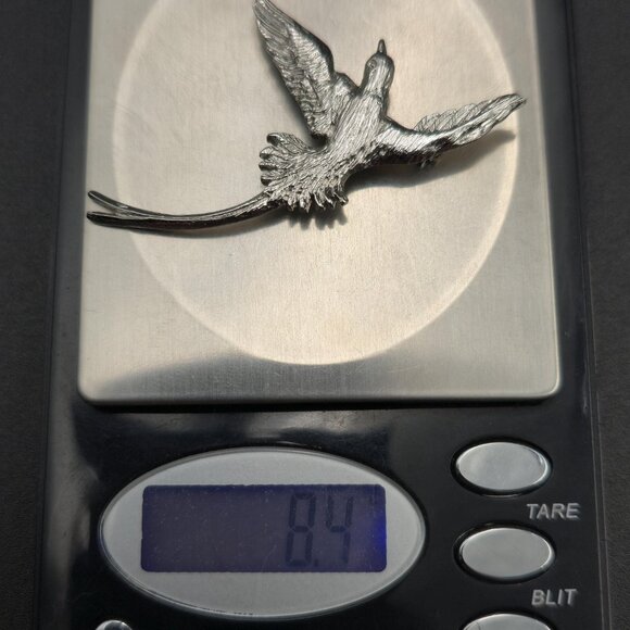 Sterling Silver Bird Of Paradise Pin Brooch B850 - Picture 5 of 5